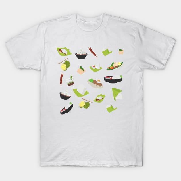 Malaysian foods T-Shirt by Smuchie